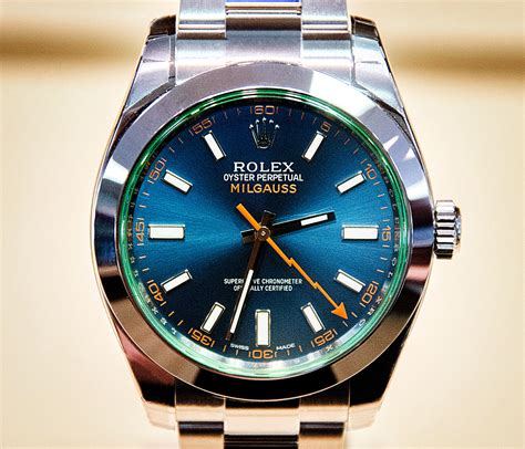 buy rolex milgauss blue|rolex milgauss blue face.